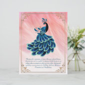 Papier L'image de Peacock personnalisé stationnaire (Debout devant)