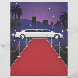 Papier Limousine de célébrité sur tapis rouge