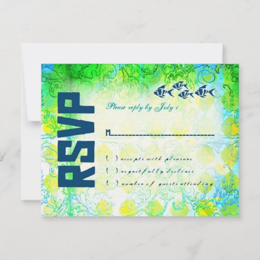 Papier Lin BAHAMAS RSVP (Devant)
