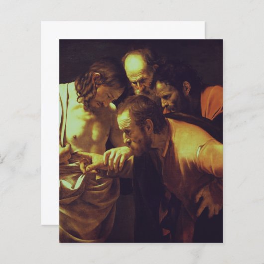 Papier L'Incrédulité de Saint Thomas par Caravaggio (Devant / Derrière)