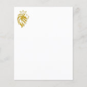 Papier Lion Avec Couronne - Style Or 2 (Devant)