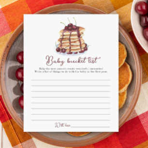 Papier Liste de choses à faire pour une baby shower panca