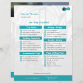 Papier Liste de contrôle de pré-voyage MT (Devant / Derrière)
