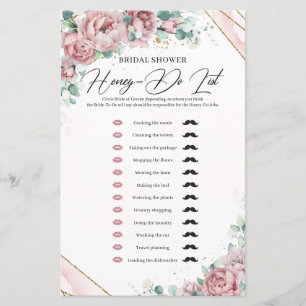 Papier Liste de miel-Do Boho rose poussiéreux eucalyptus 