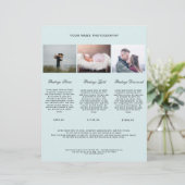 Papier Liste de prix photo moderne (Debout devant)