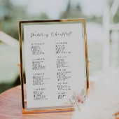 Papier Liste de vérification du Mariage Fleur sauvage de 