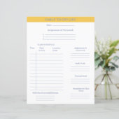 Papier Liste des tâches quotidiennes Planificateur univer (Debout devant)