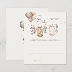Papier Liste des vêtements pour bébés neutres de Boho dou