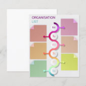 Papier Liste d'organisations (Devant / Derrière)