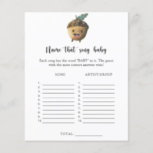 Papier Little acorn - Nom que Baby Song