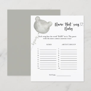 Papier Little Bear Nom que Baby Song