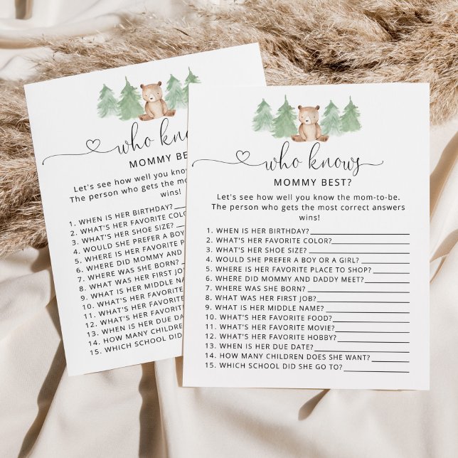 Papier Little bear Qui connaît maman meilleur jeu de baby (Créateur téléchargé)