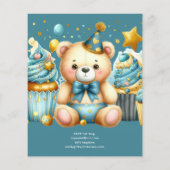 Papier Little Bear Turning ONE - Wild One 1er Anniversair (Dos)