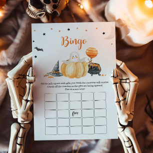 Papier Little Boo Citrouille Halloween Bingo Jeu