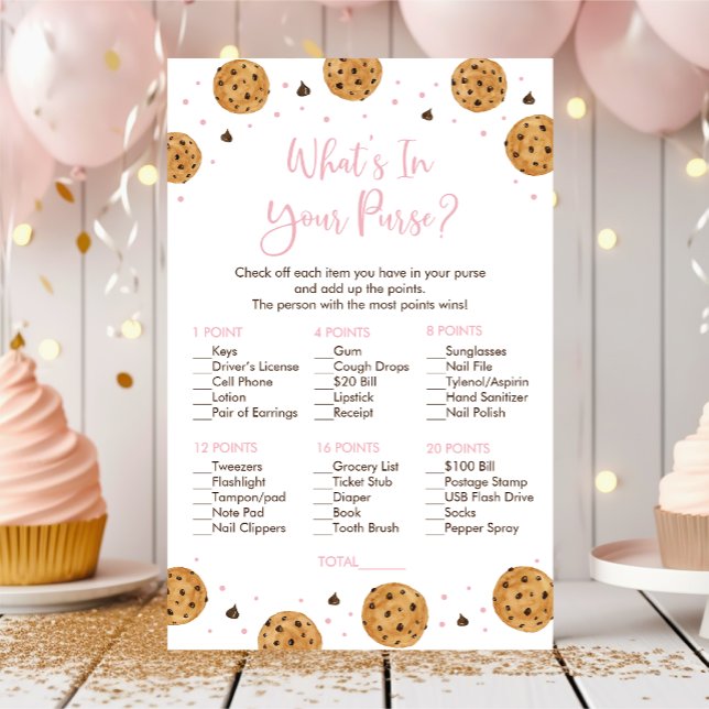 Papier Little Cookie Rose Girl What's In Your Purse Game (Créateur téléchargé)