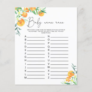 Papier Little cutie Baby nom jeu de course