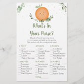 Papier Little Cutie Green What's In Your Purse Game (Devant)