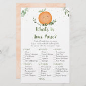 Papier Little Cutie Green What's In Your Purse Game (Devant / Derrière)