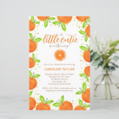Papier Little Cutie sur le chemin Orange Clementine Baby (Debout devant)