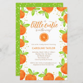 Papier Little Cutie sur le chemin Orange Clementine Baby (Devant / Derrière)