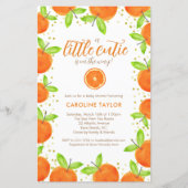 Papier Little Cutie sur le chemin Orange Clementine Baby (Devant)