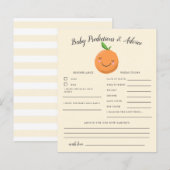Papier Little Cutie Yellow Baby Predictions & Conseils Ca (Devant / Derrière)