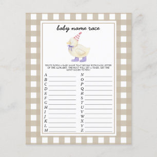 Papier Little Duck - Baby nom jeu de course