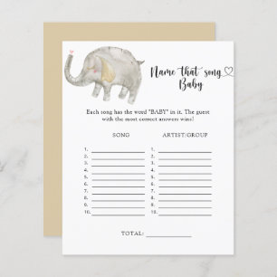 Papier Little Elephant Nom que Baby Song