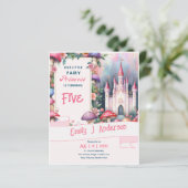 Papier Little Fairy Princess Anniversaire N'IMPORTE QUEL (Debout devant)