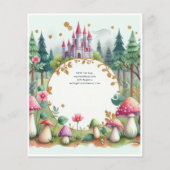 Papier Little Fairy Princess Anniversaire N'IMPORTE QUEL (Dos)