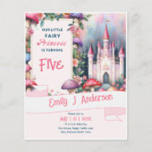 Papier Little Fairy Princess Anniversaire N'IMPORTE QUEL (Devant)