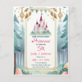 Papier Little Fairy Princess Anniversaire N'IMPORTE QUEL  (Devant)