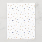 Papier Little Mouse Wild One Flower Budget 1er anniversai (Dos)