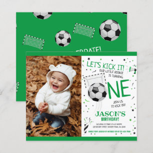 Papier Little Rookie Soccer Budget Photo 1er anniversaire