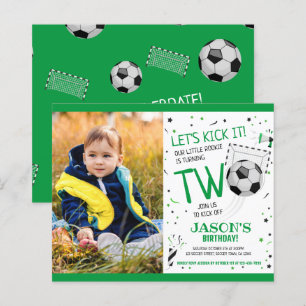 Papier Little Rookie Soccer Budget Photo 2e anniversaire