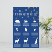 Papier Little Star Name My Baby Game (Debout devant)