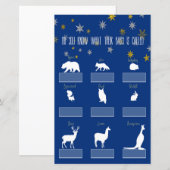 Papier Little Star Name My Baby Game (Devant / Derrière)