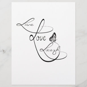 Papier Live love Laugh