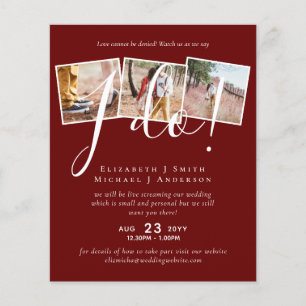 Papier Livestreaming Wedding Invite - Regardez-Nous Dire 