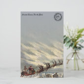 Papier Livraison spéciale du pôle Nord par Sleigh (Debout devant)