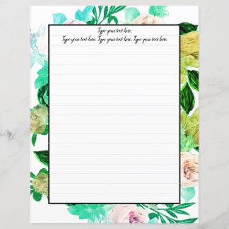 Papier Livre d'écriture florale de Greenie Magnolia