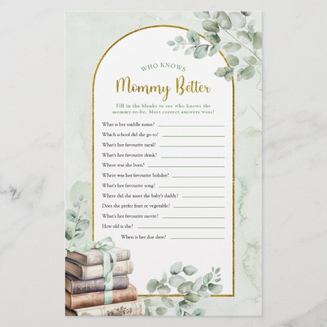 Papier Livre d'histoire de verdure qui connaissent maman  (Devant)