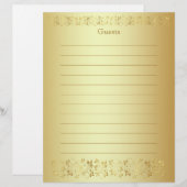 Papier Livre d'or Floral (Devant / Derrière)