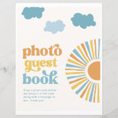 Papier Livre d'or photo de soleil Sign (Devant)