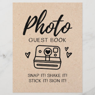 Papier Livre d'or photo enseigne de mariage
