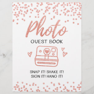 Papier Livre d'or photo pancarte de mariage