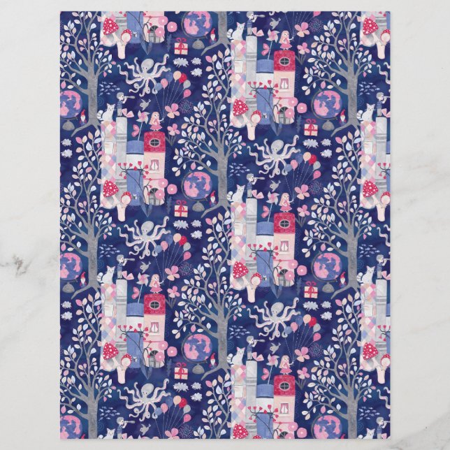 Papier Livres Fairytale enchantés Livre bleu (Devant)