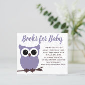 Papier Livres pour le Baby shower de puceron pourpre pour (Debout devant)