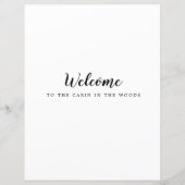 Papier Location de vacances Guide de bienvenue Règles de (Dos)