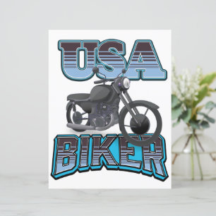 Papier logo de motard américain
